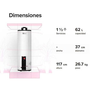 Foto 5 | Calentador de Agua Calorex 15 Galones G-15 Lp Maximus