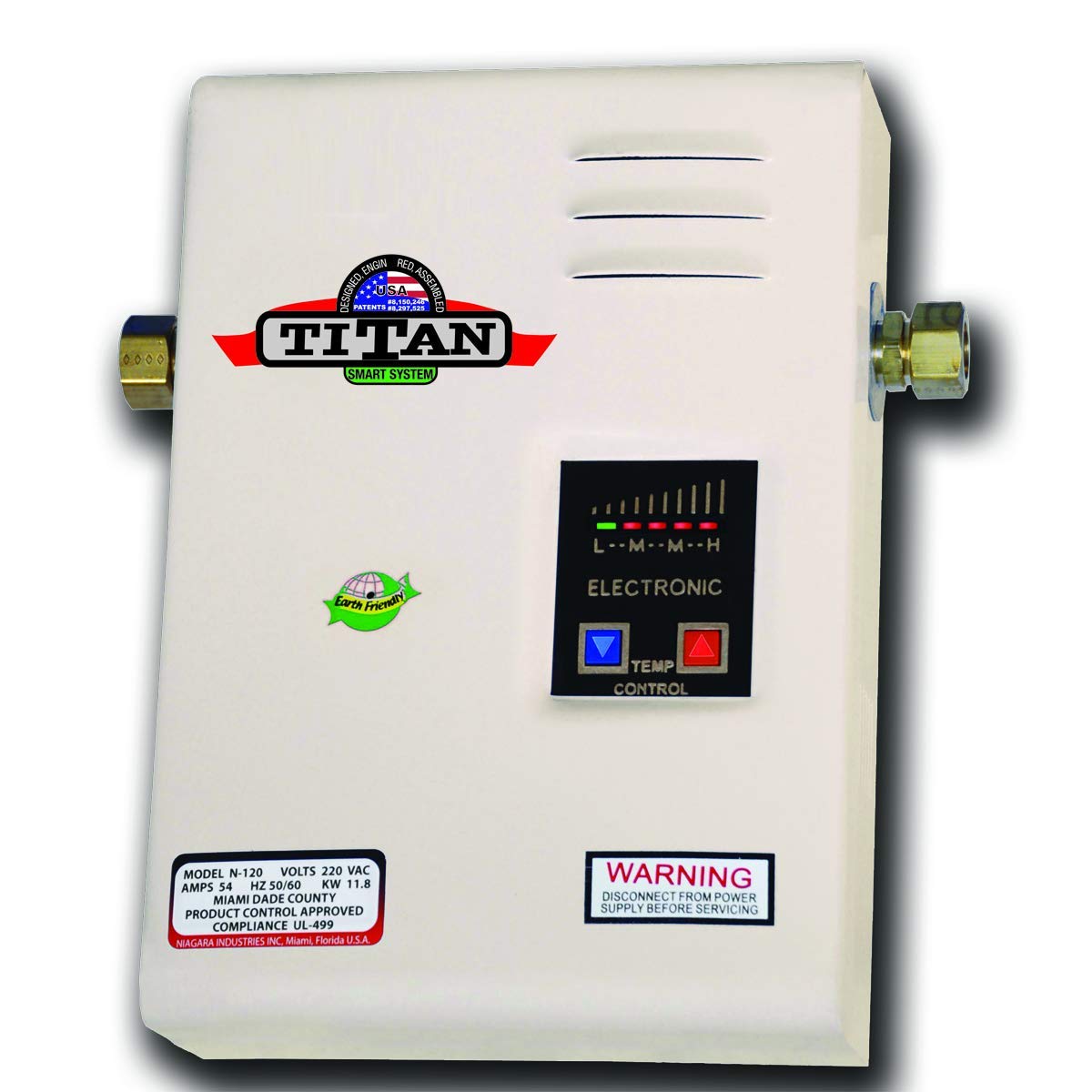 Calentador De Agua Eléctrico Sin Tanque Titan N-120 220v 54a - Venta Internacional.