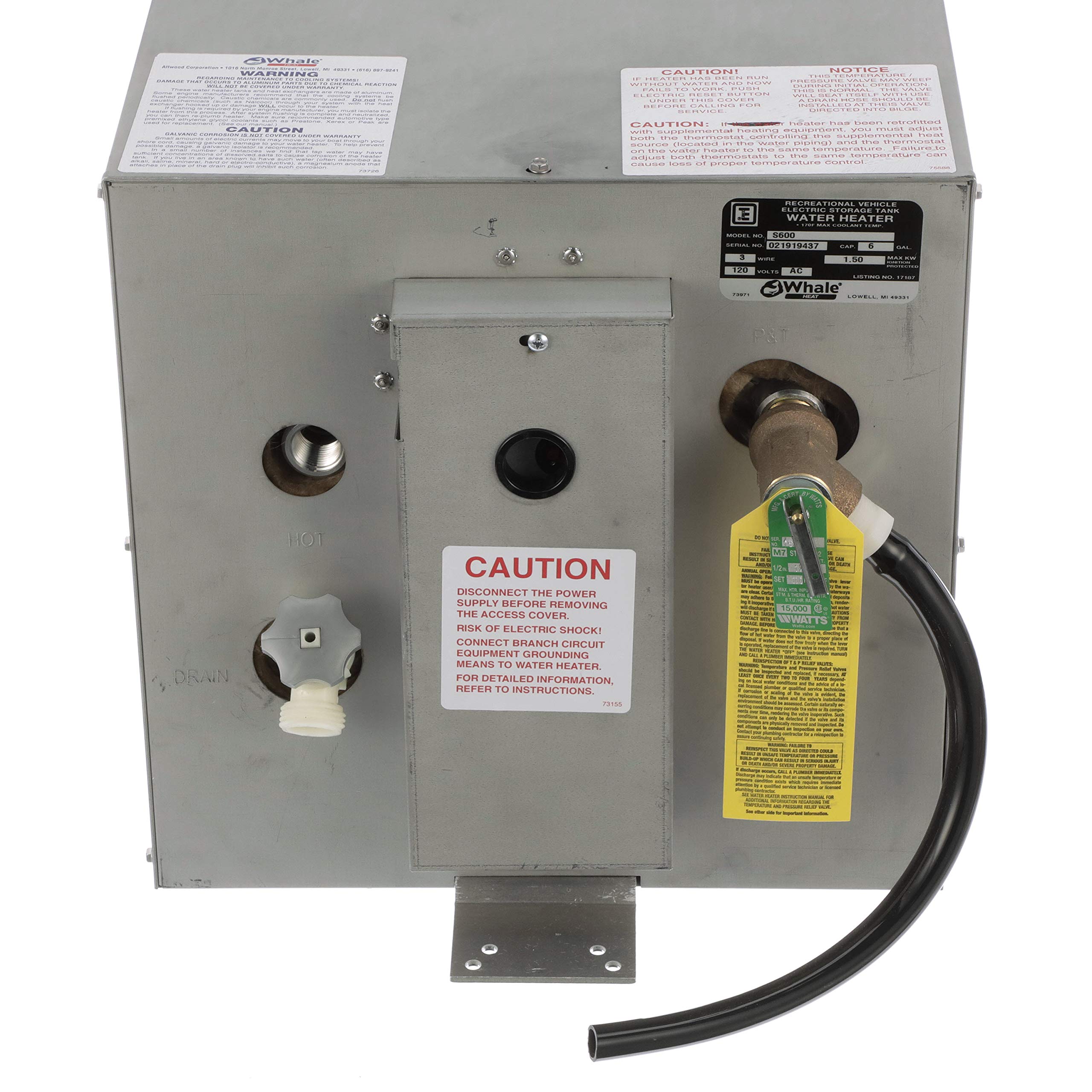Foto 5 pulgar | Intercambiador De Calor Trasero Water Heater Whale S600 De 22.7 L, 120 V Y 6 Galones - Venta Internacional.