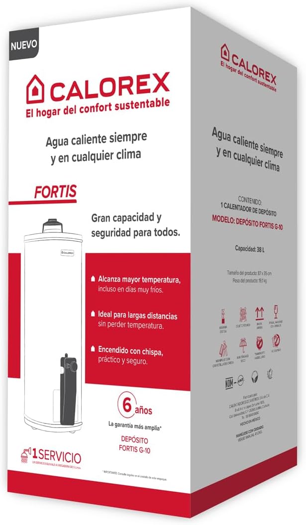 Foto 7 pulgar | Boiler Calorex Fortis Depósito G10 Gas Lp