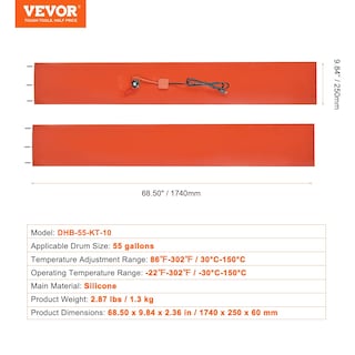 Foto 7 | Calentador en Barril Vevor 1200 W-Venta Internacional
