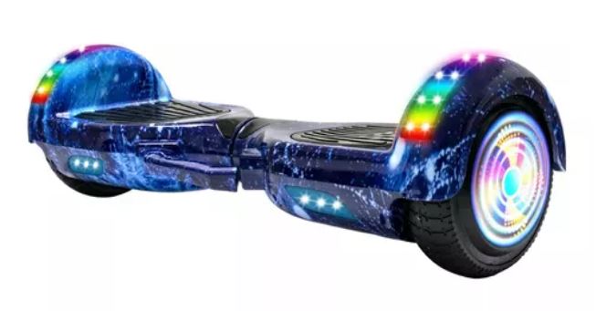 Hoverboard Con Música, Bluetooth Y Ruedas Luminosas, Starry Blue