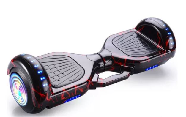 Foto 2 pulgar | Hoverboard Con Música, Bluetooth Y Ruedas Luminosas, Rojo