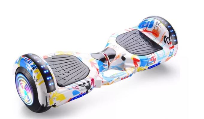 Foto 2 pulgar | Hoverboard Con Música, Bluetooth Y Ruedas Luminosas, Blanco