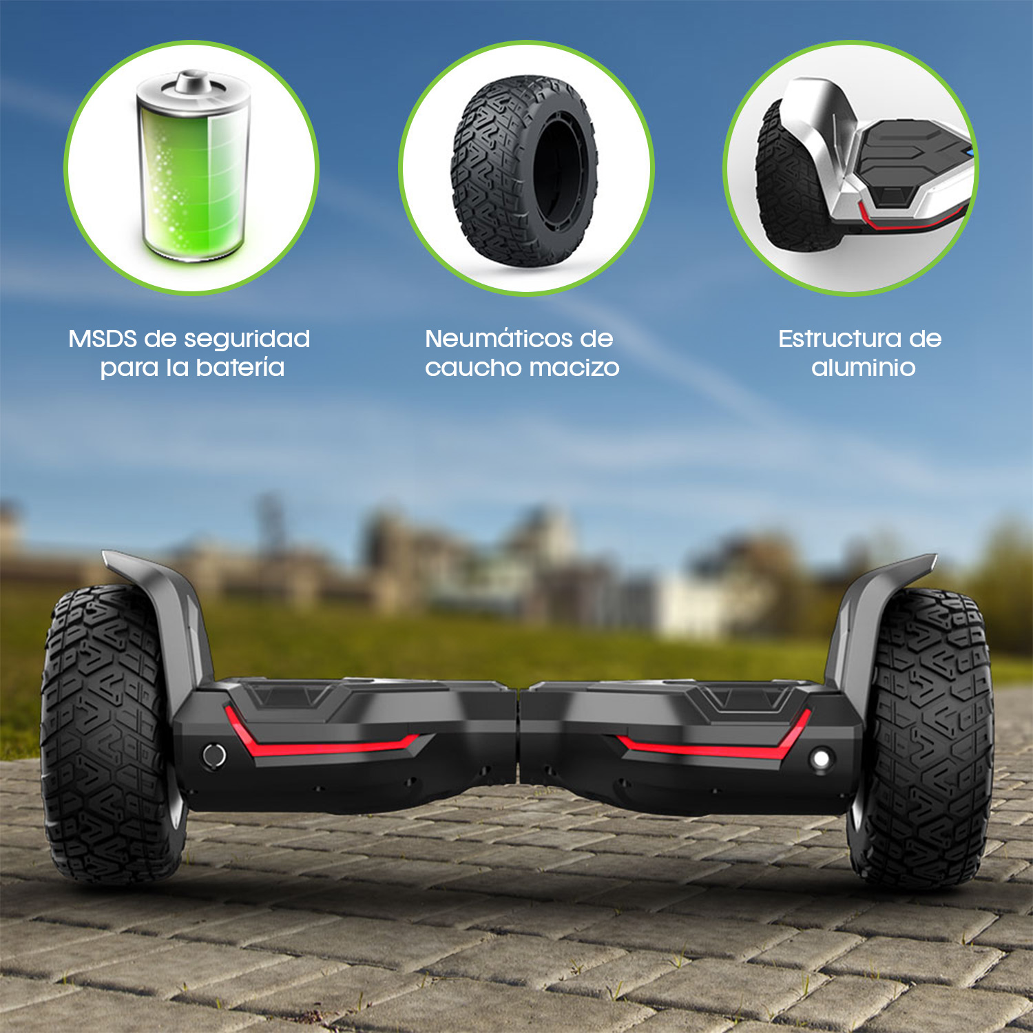 Foto 5 pulgar | Hoverboard Bluetooth 16km/h Moboss G2 Negro