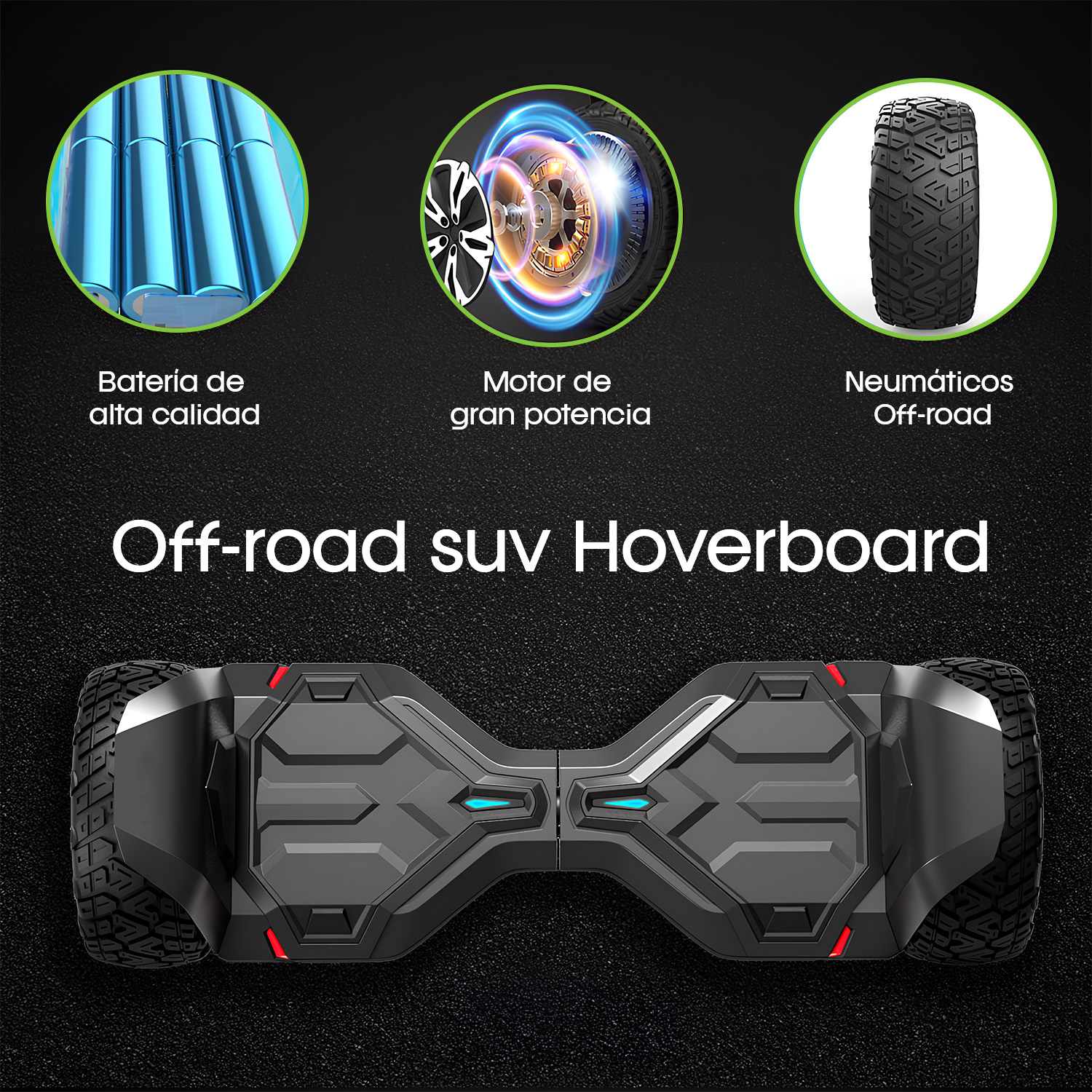 Foto 5 | Hoverboard Bluetooth 16km/h Moboss G2 Negro