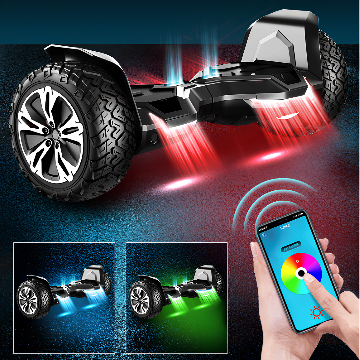 Foto 7 pulgar | Hoverboard Bluetooth 16km/h Moboss G2 Negro