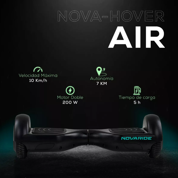 Foto 3 pulgar | Hoverboard Eléctrico Gaon Legacy Hover Air Negro Con Luces Led