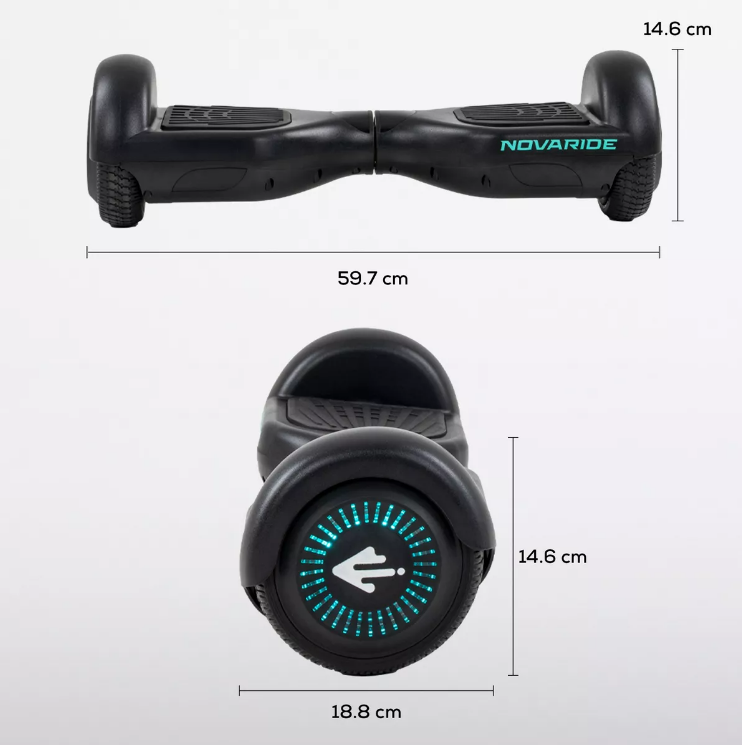 Foto 4 pulgar | Hoverboard Eléctrico Gaon Legacy Hover Air Negro Con Luces Led