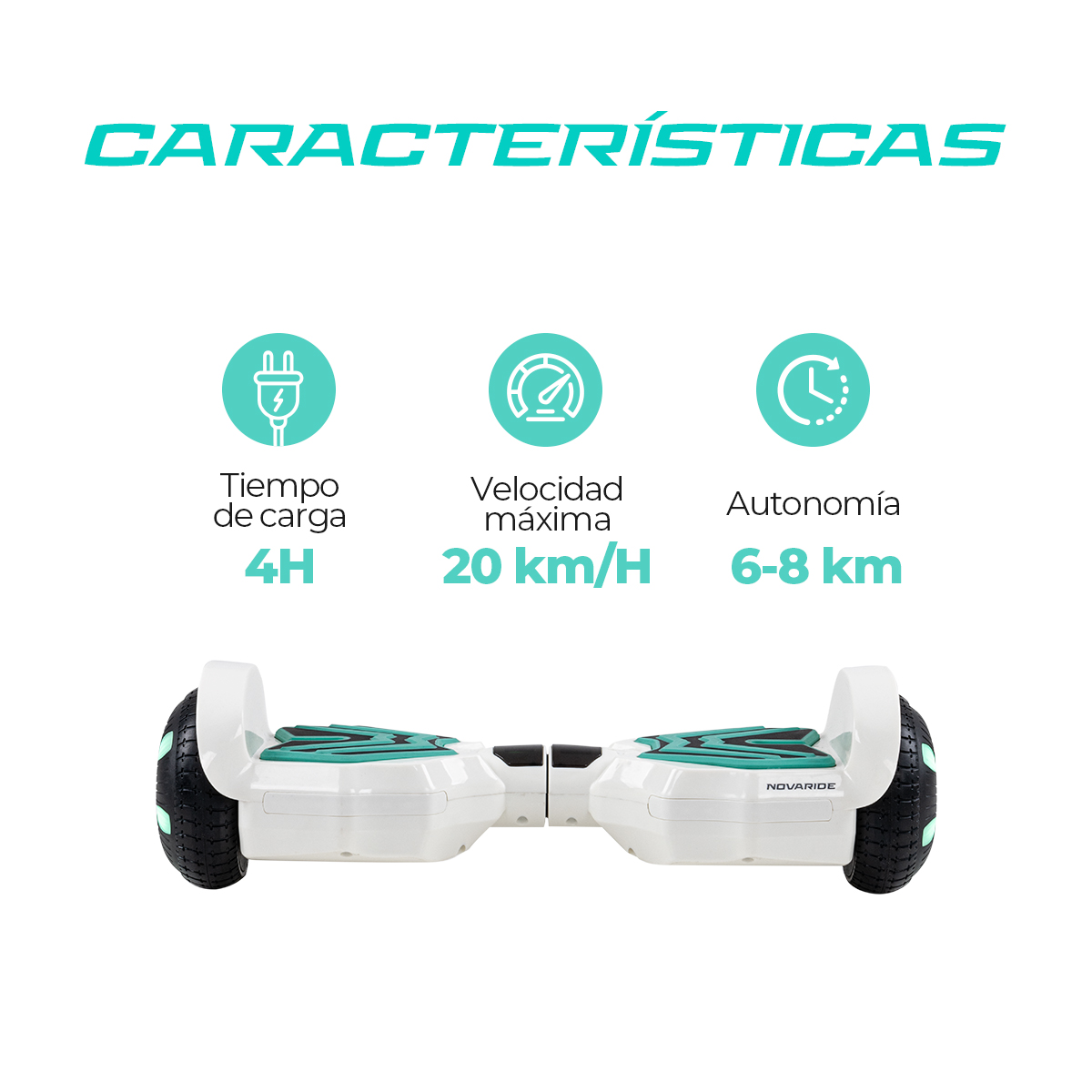 Foto 4 pulgar | Hoverboard Eléctrico Gaon Legacy Hover Advance Blanco