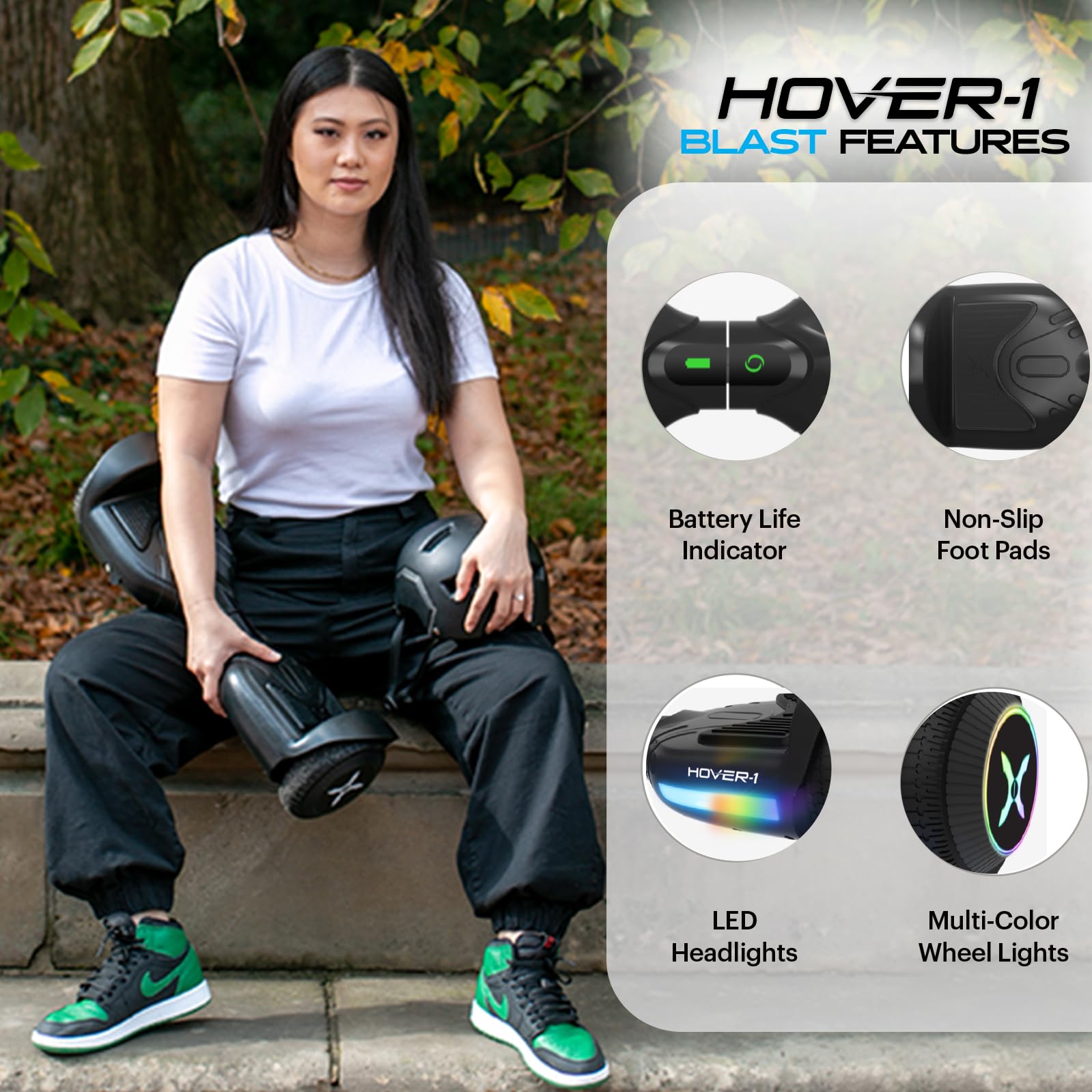 Foto 4 pulgar | Neumáticos Eléctricos Hoverboard Hover-1 Blast 6.5 Con Autoequilibrio - Venta Internacional.