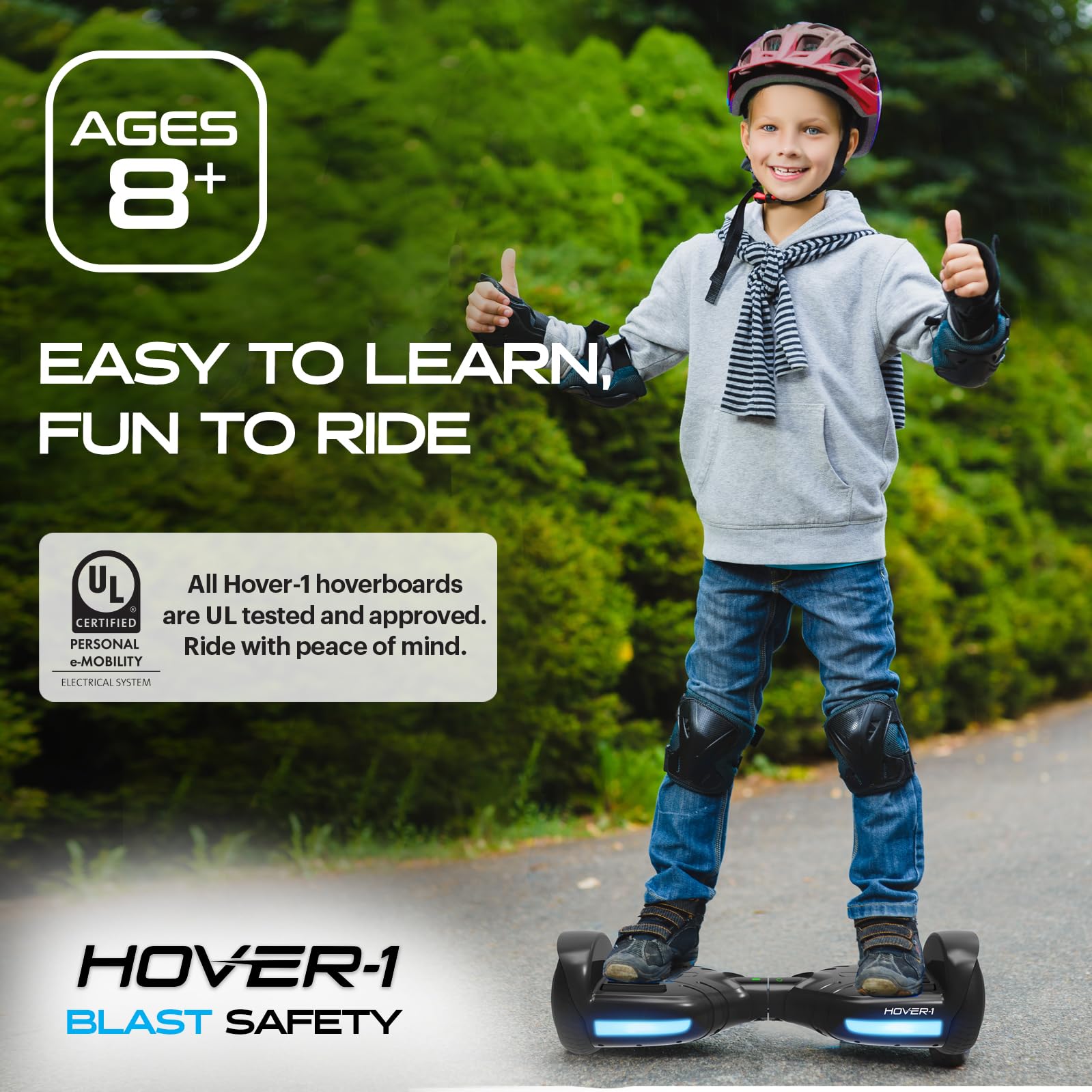 Foto 5 pulgar | Neumáticos Eléctricos Hoverboard Hover-1 Blast 6.5 Con Autoequilibrio - Venta Internacional.