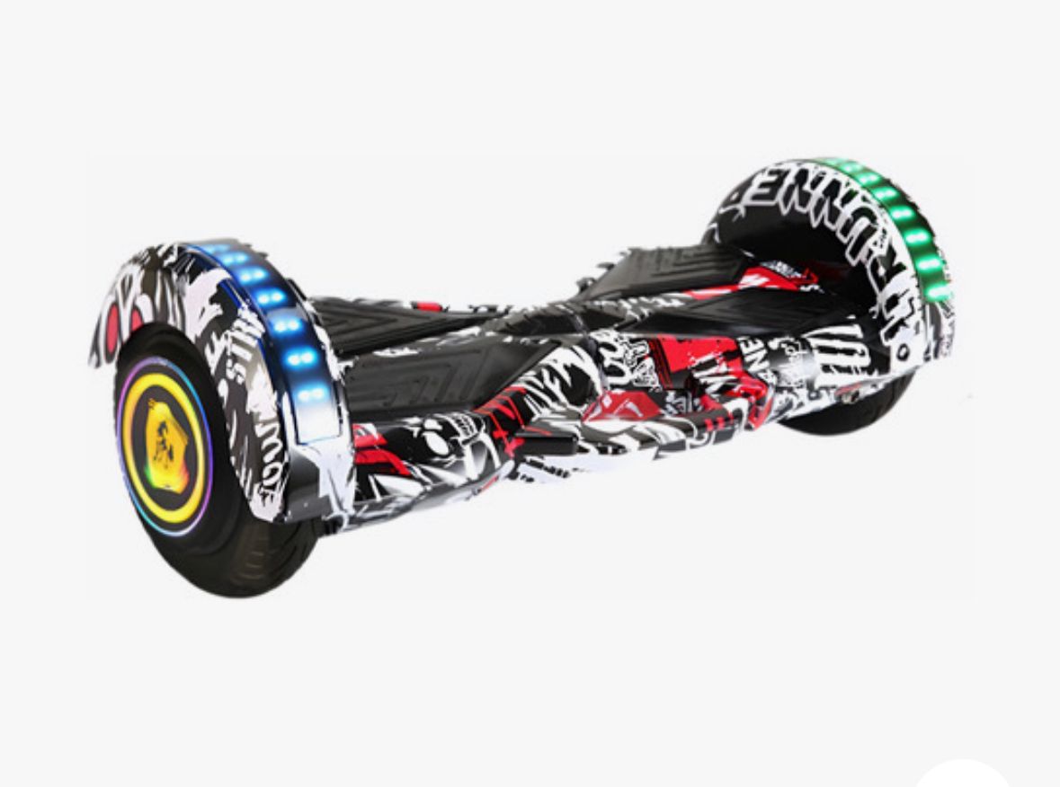 Foto 1 | Patineta Eléctrica Waashit Hoverboard con Bluetooth y Luces LED de 8 Pulgadas