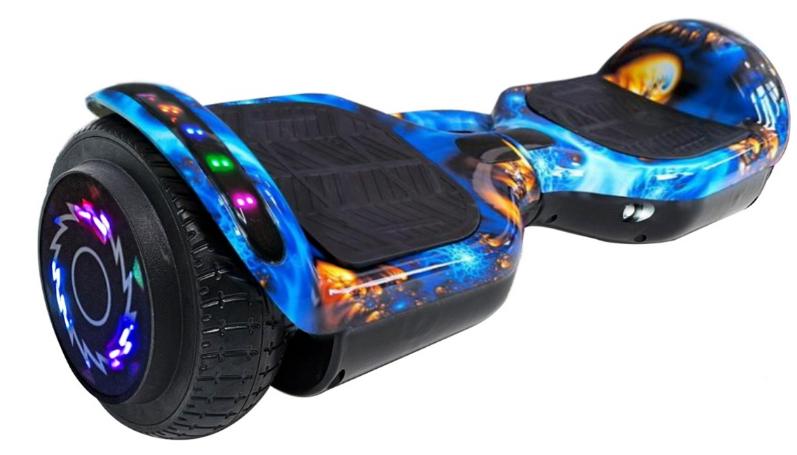 Foto 2 pulgar | Patineta Electrica Waashit Hoverboard Con Bluetooth Y Luces Led Azul