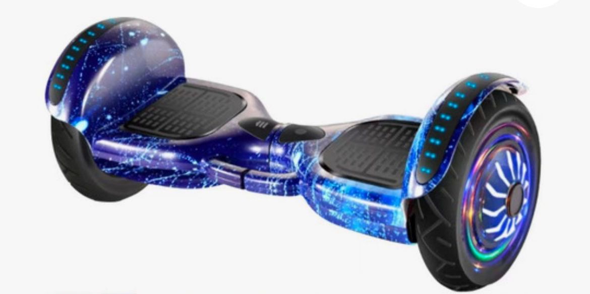 Foto 2 pulgar | Patineta Eléctrica Waashit Hoverboard Con Bluetooth Y Luces Led  Grafitti Azul