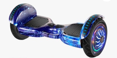 Foto 1 | Patineta Eléctrica Waashit Hoverboard Con Bluetooth Y Luces Led Grafitti Azul