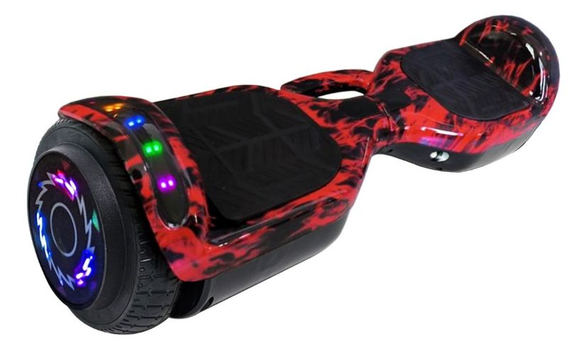 Foto 2 pulgar | Patineta Electrica Waashit Hoverboard Bluetooth y Luces Led Roja