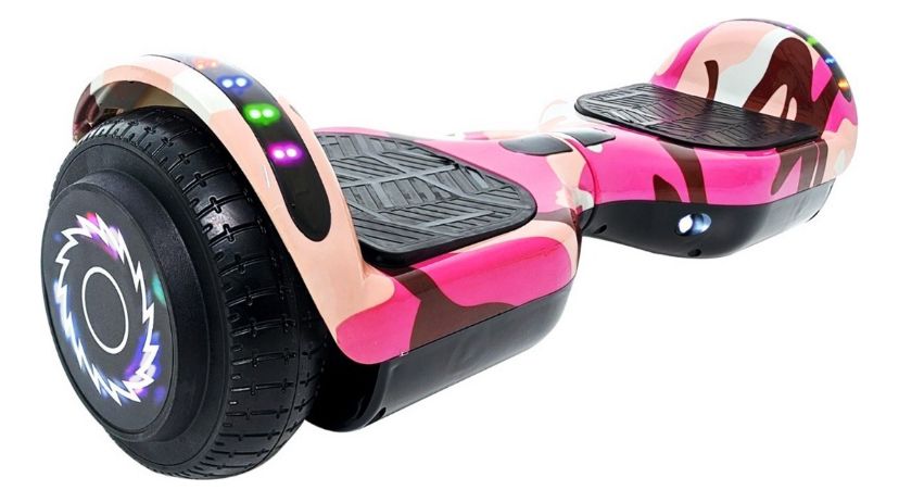 Foto 2 pulgar | Patineta Electrica Waashit Hoverboard Bluetooth y Luces Led Rosa