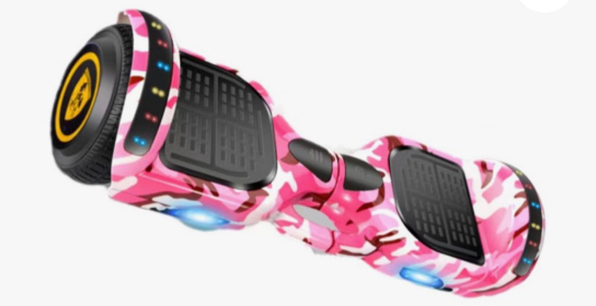 Foto 2 pulgar | Patineta Eléctrica Waashit Hoverboard Con Bluetooth Y Luces Led Grafitti Rosa