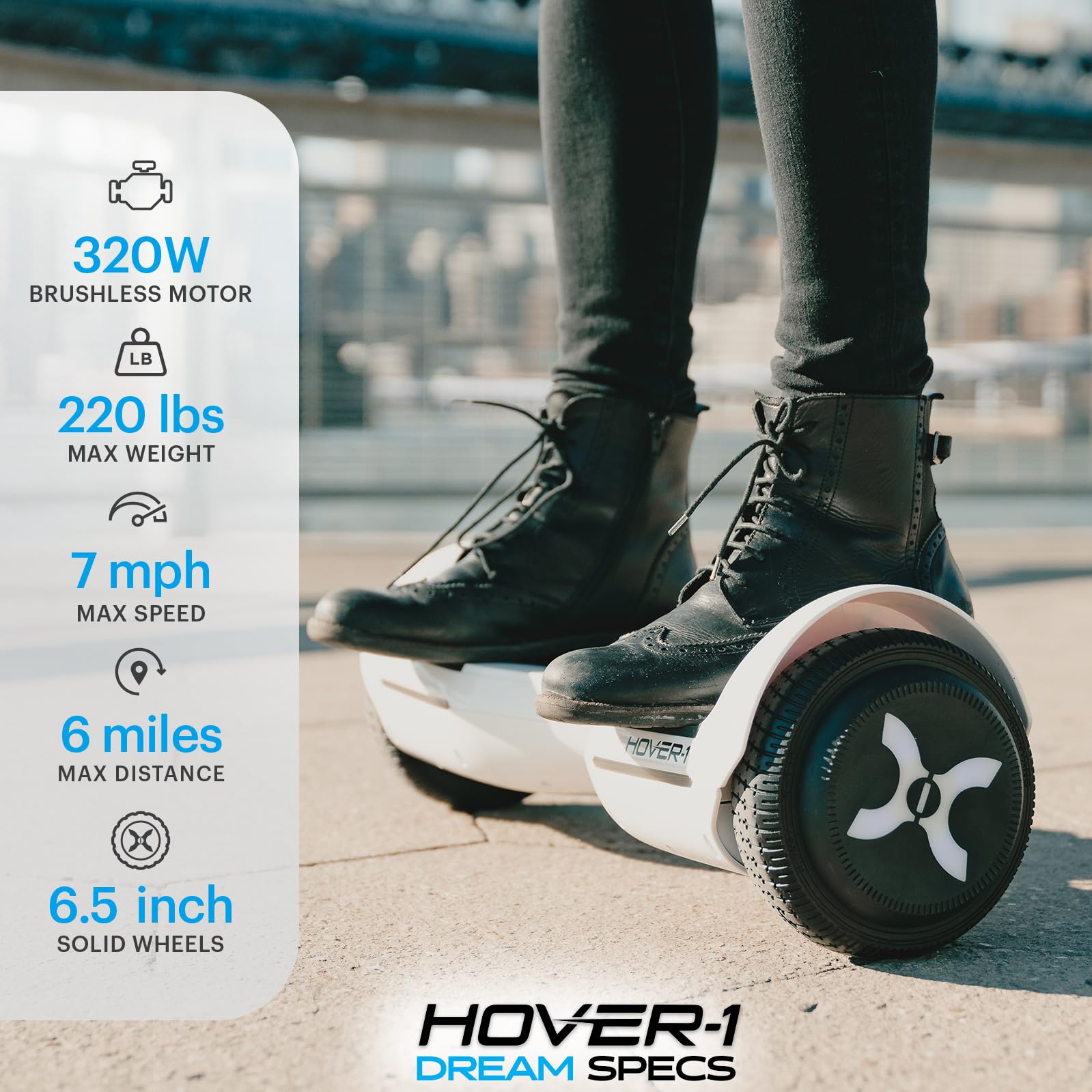 Foto 3 pulgar | Rueda Eléctrica Hoverboard Hover-1 Dream De 6.5 Pulgadas Con Autoequilibrio - Venta Internacional.