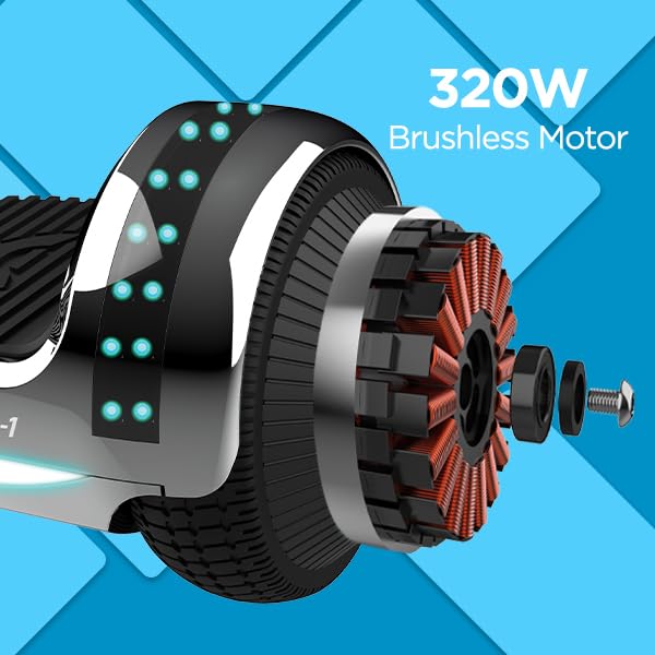 Foto 5 pulgar | Neumáticos Hoverboard Hover-1 Matrix Electric Led De 6.5 Pulgadas A 7 Mph - Venta Internacional.