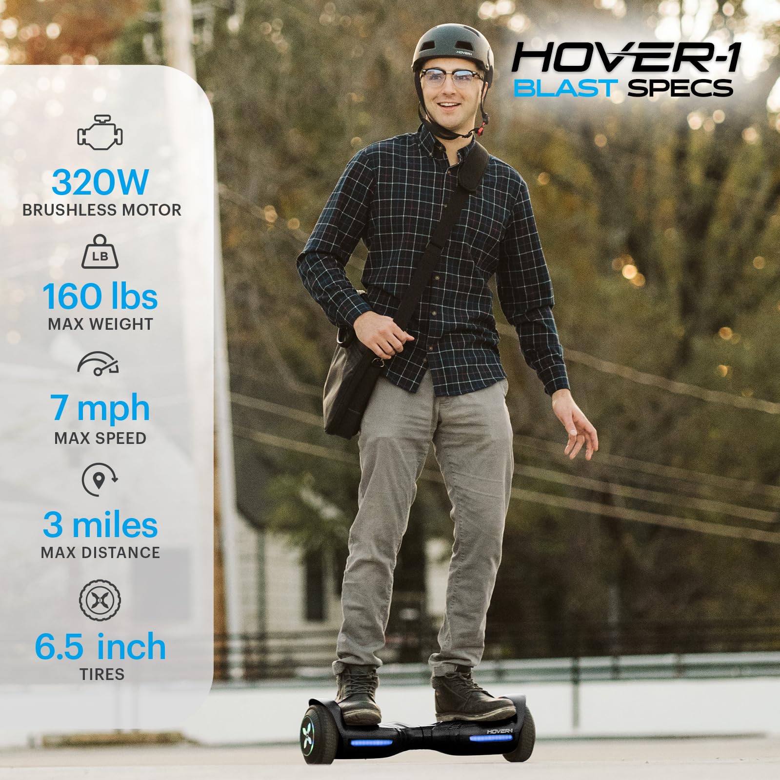 Foto 3 pulgar | Neumáticos Eléctricos Hoverboard Hover-1 Blast 6.5 Con Autoequilibrio - Venta Internacional.