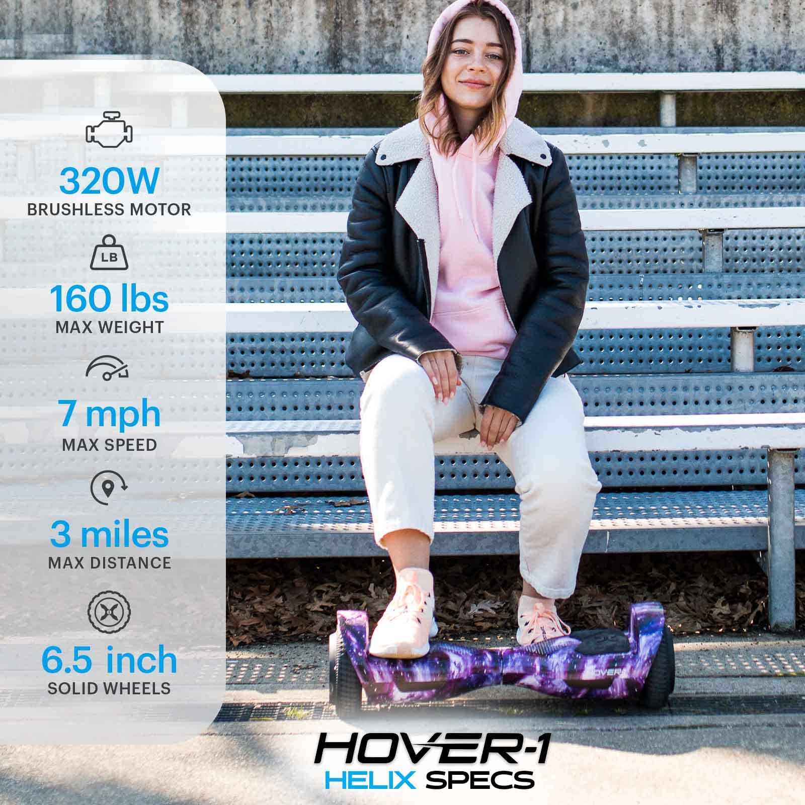 Foto 3 pulgar | Rueda Eléctrica Hoverboard Hover-1 Helix De 6.5 Pulgadas Con Autoequilibrio - Venta Internacional.