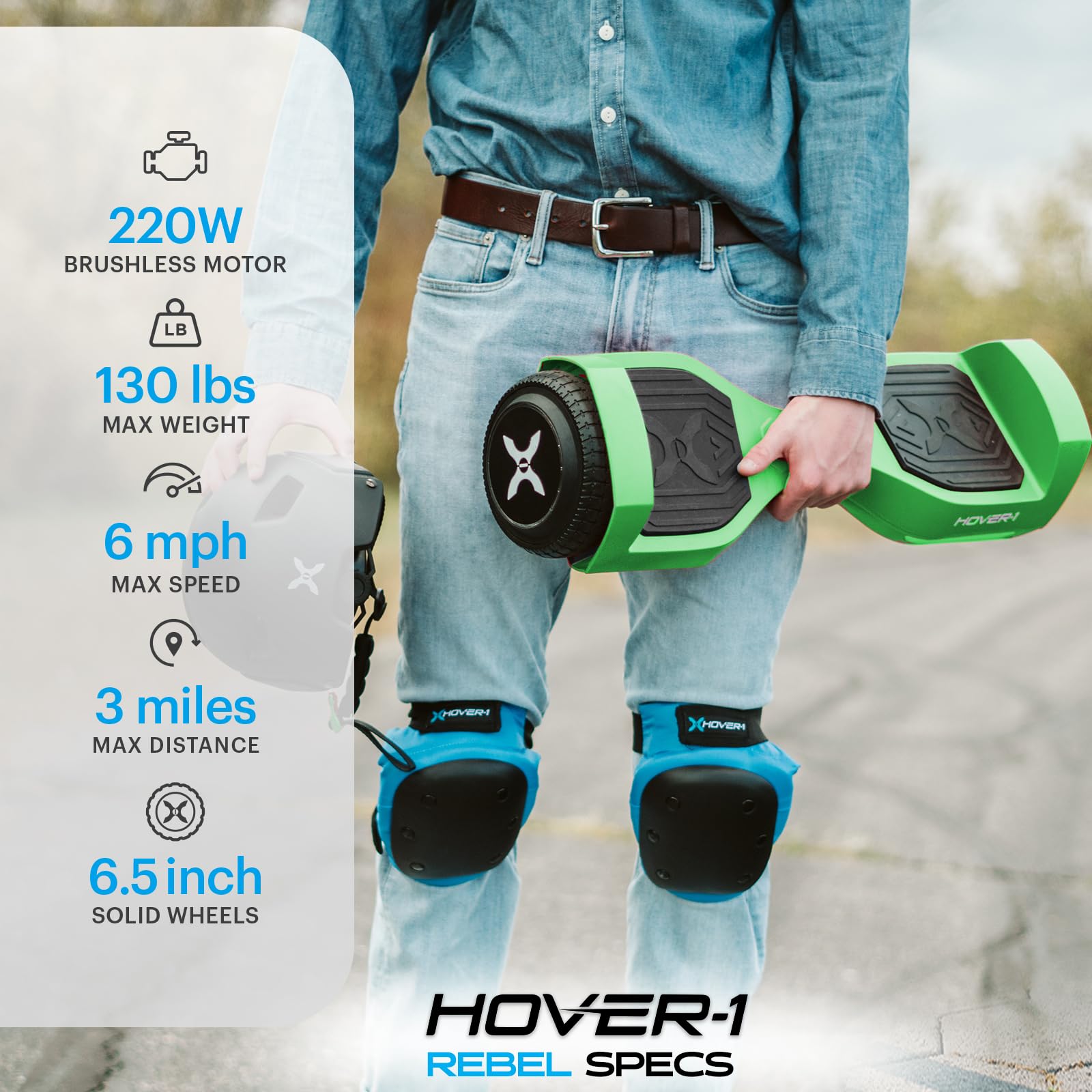 Foto 3 pulgar | Hoverboard Hover-1 Rebel Electric, Autoequilibrado, Para Niños, 6.5 Pulgadas - Venta Internacional.