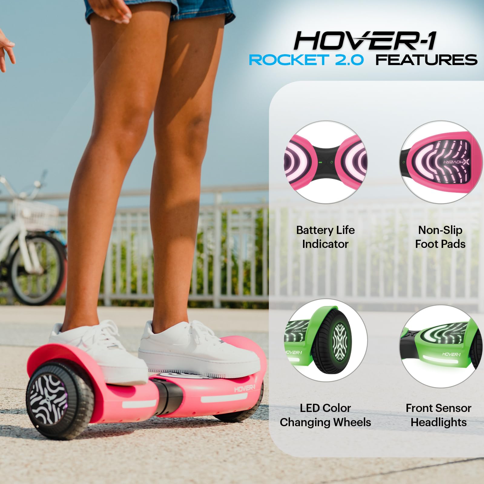 Foto 4 pulgar | Hoverboard Hover-1 Rocket 2.0 7 Mph Verde - Venta Internacional