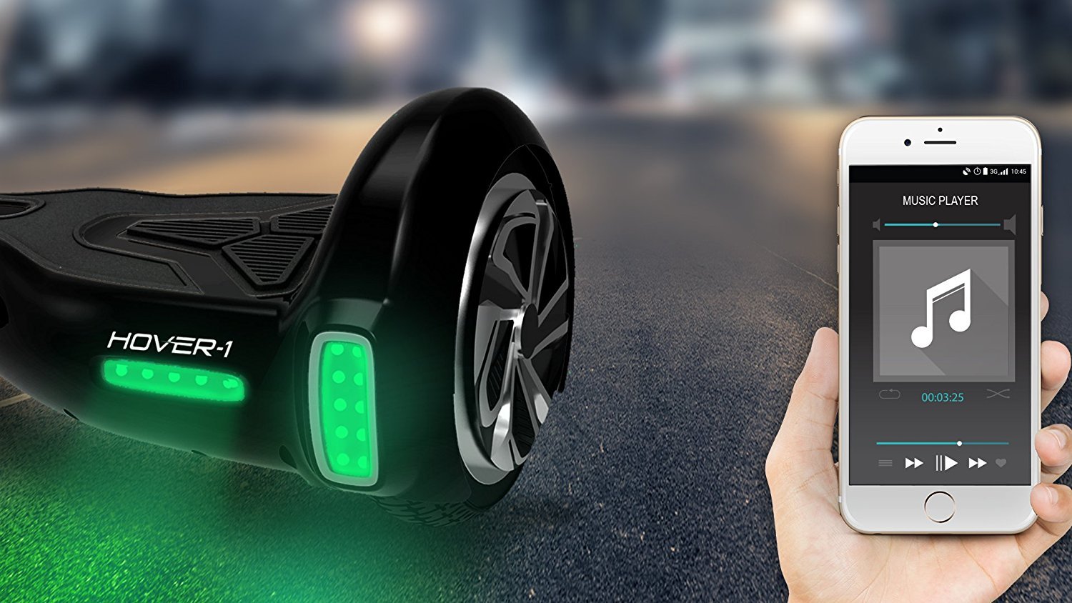 Foto 5 pulgar | Patineta Eléctrica Hover-1 Negra-Venta Internacional