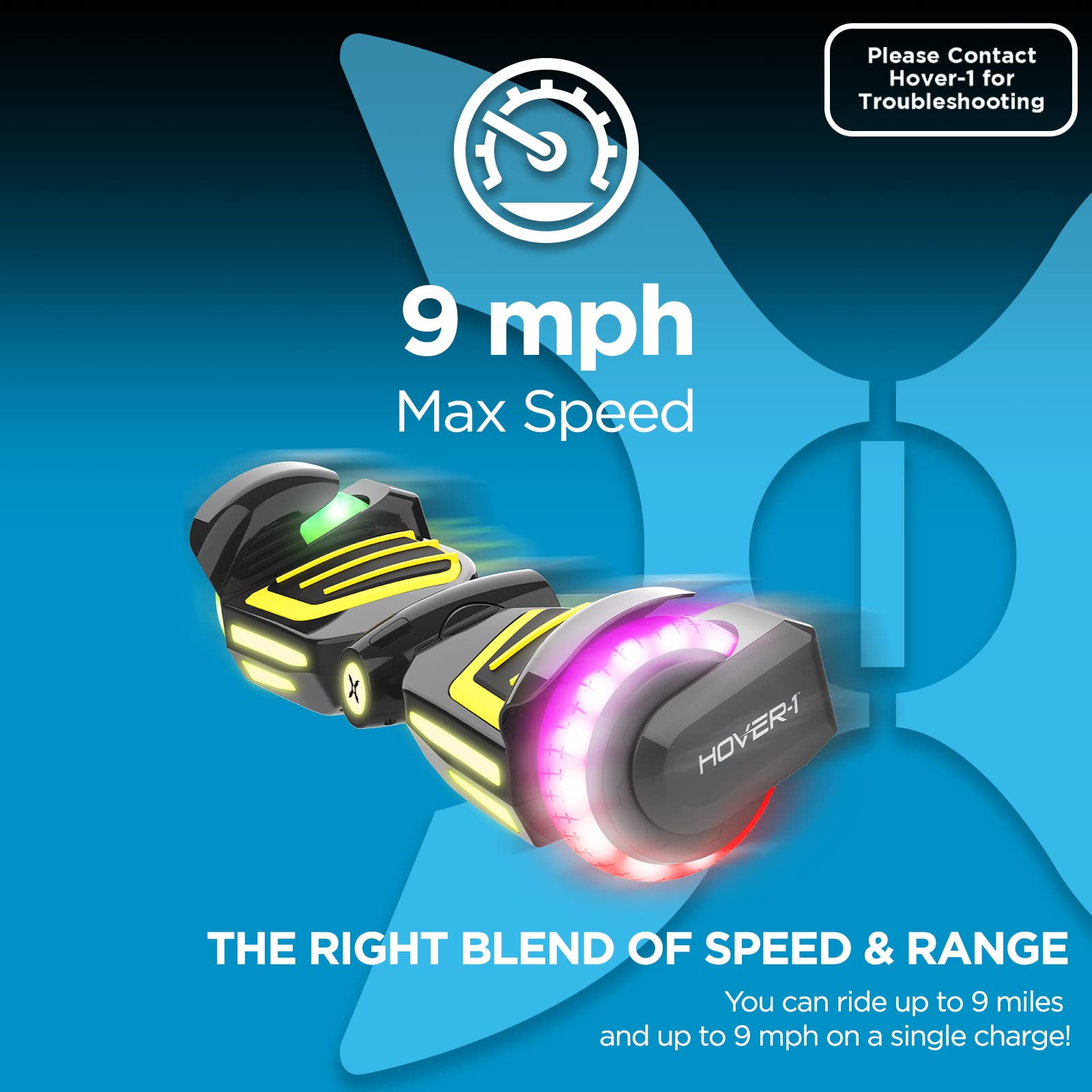 Foto 5 pulgar | Hoverboard Eléctrico Hover-1 Ranger + Negro 9 Mph 14.5 km - Venta Internacional