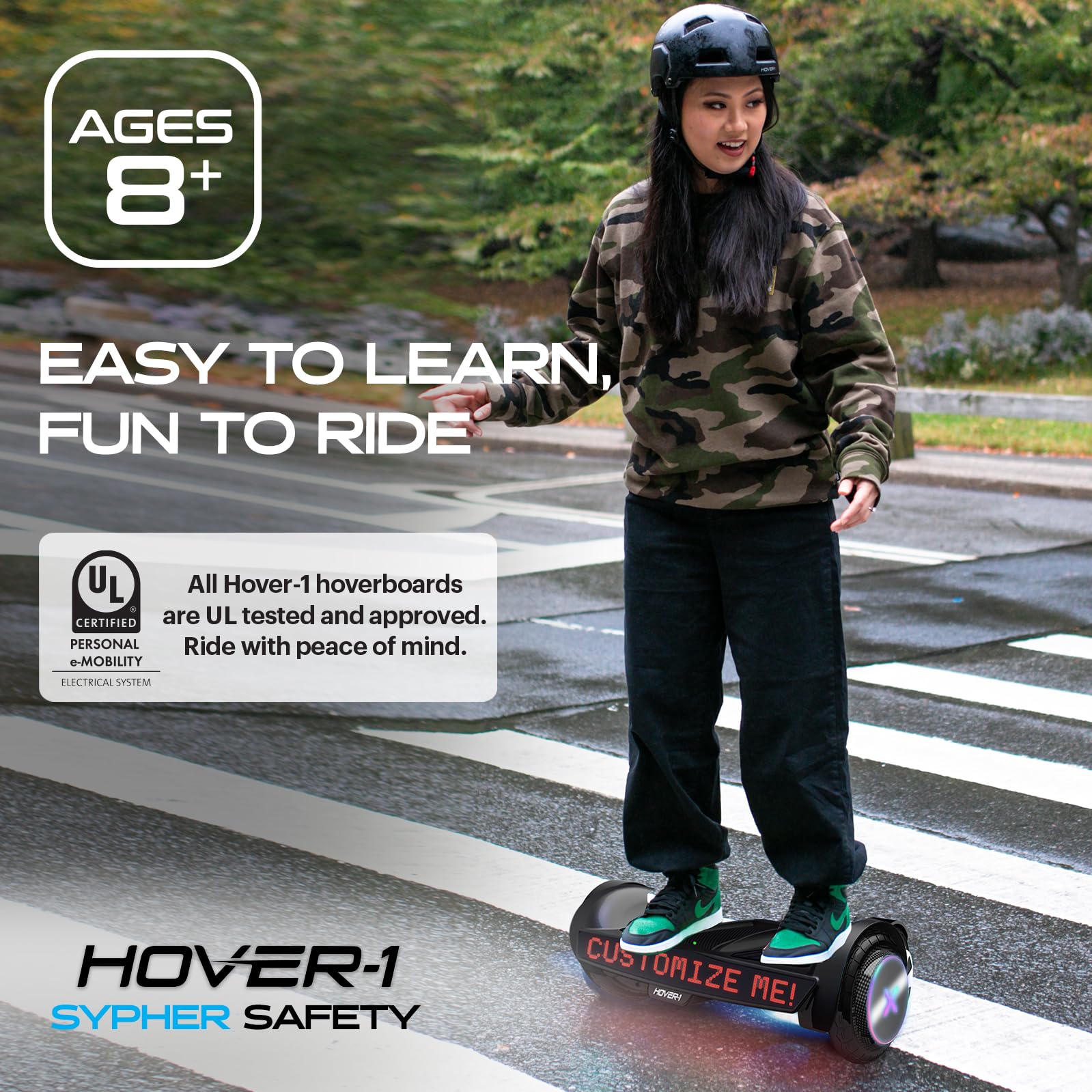 Foto 5 | Hoverboard Hover-1 Sypher Eléctrico con Autoequilibrio Velocidad de 7 Mph - Venta Internacional