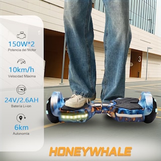 Foto 2 | Hoverboard Eléctrico Infantil Honey Whale K1 Azul Estrella