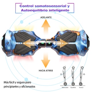 Foto 4 | Hoverboard Eléctrico Infantil Honey Whale K1 Azul Estrella