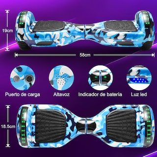 Foto 2 | Hoverboard Electrico Infantil Honey Whale Z1 Azul
