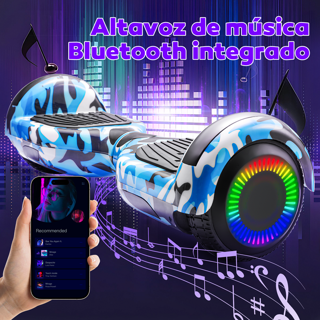 Foto 5 pulgar | Hoverboard Electrico Infantil Honey Whale Z1 Azul