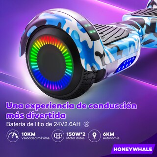 Foto 5 | Hoverboard Electrico Infantil Honey Whale Z1 Azul