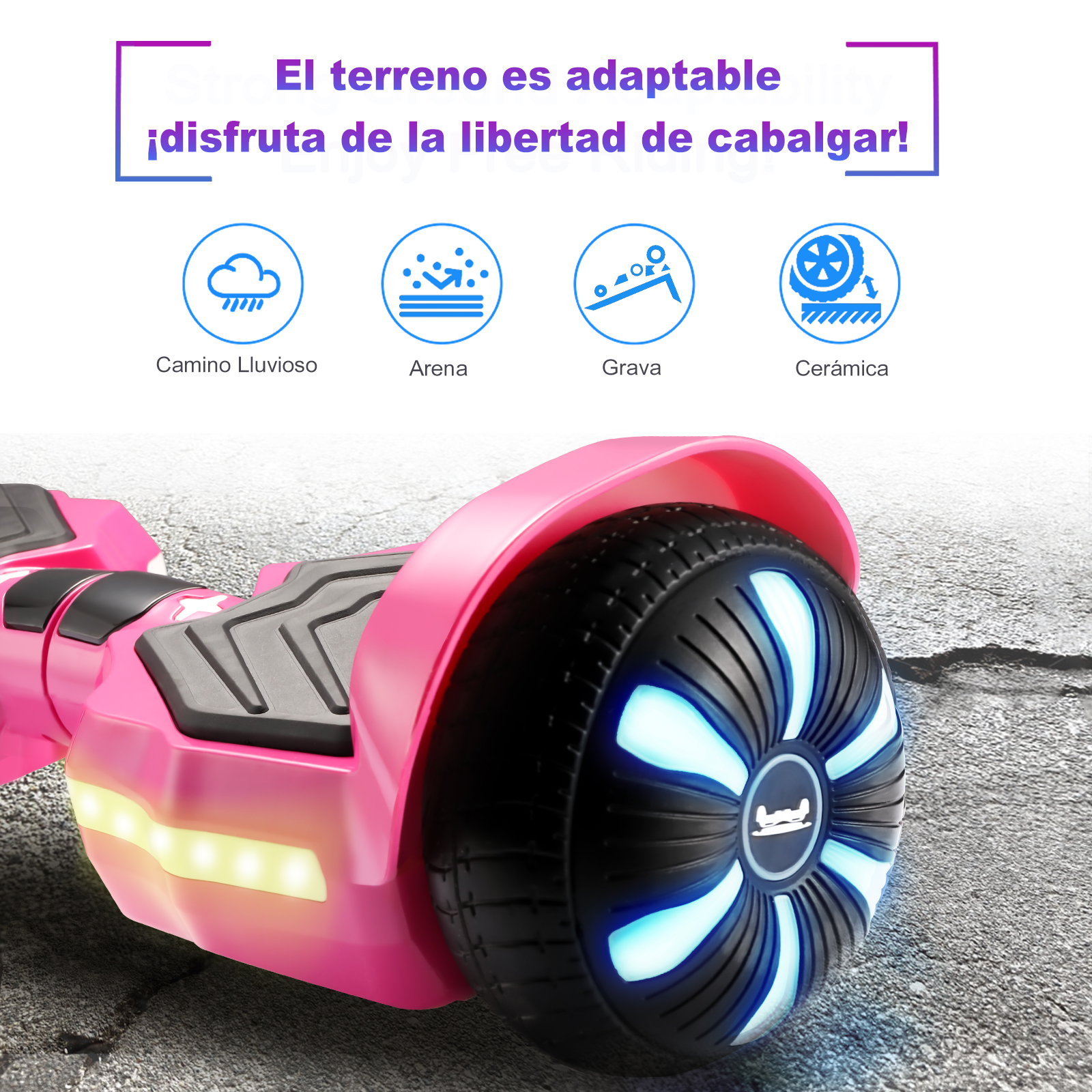 Foto 3 pulgar | Hoverboard Eléctrico Infantil Honey Whale K1 Fucsia