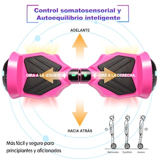 Foto 3 | Hoverboard Eléctrico Infantil Honey Whale K1 Fucsia