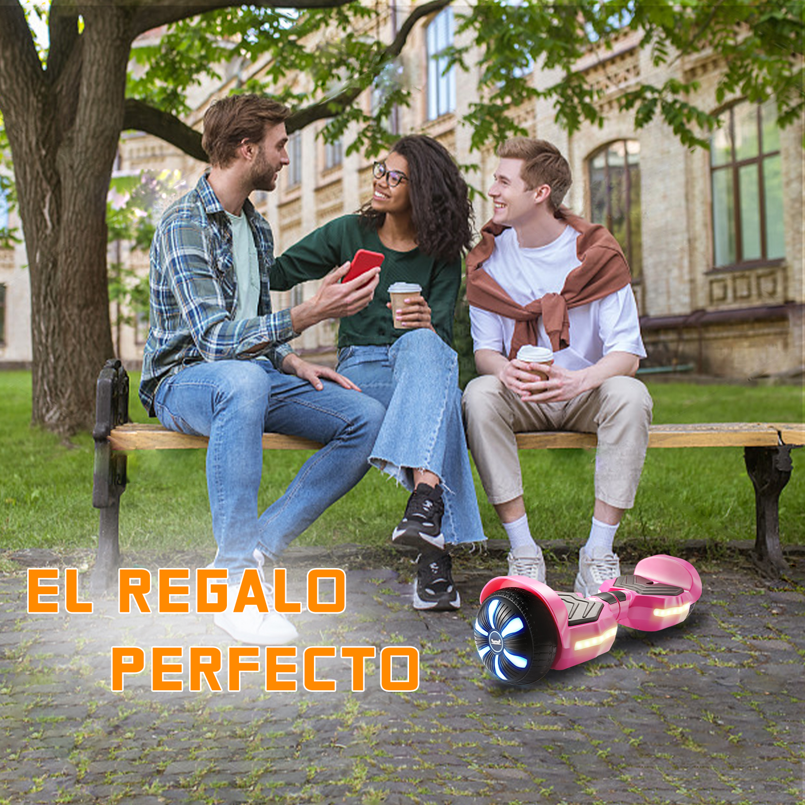 Foto 6 | Hoverboard Eléctrico Infantil Honey Whale K1 Fucsia