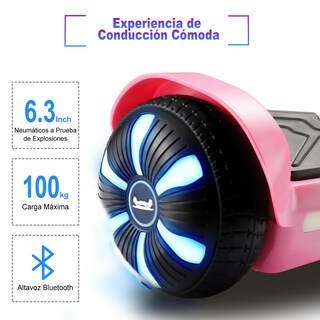Foto 5 | Hoverboard Eléctrico Infantil Honey Whale K1 Rosa