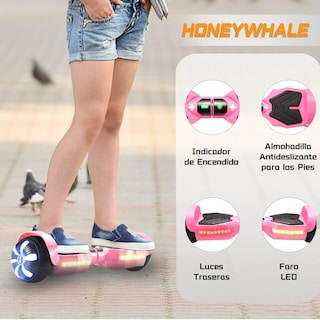 Foto 6 | Hoverboard Eléctrico Infantil Honey Whale K1 Rosa