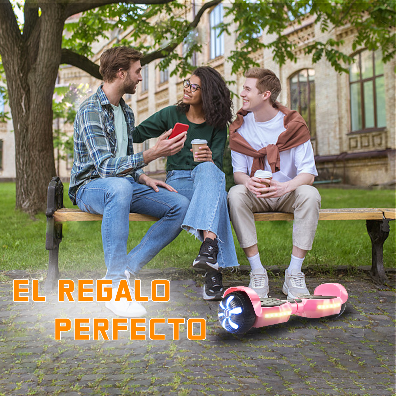 Foto 8 pulgar | Hoverboard Eléctrico Infantil Honey Whale K1 Rosa