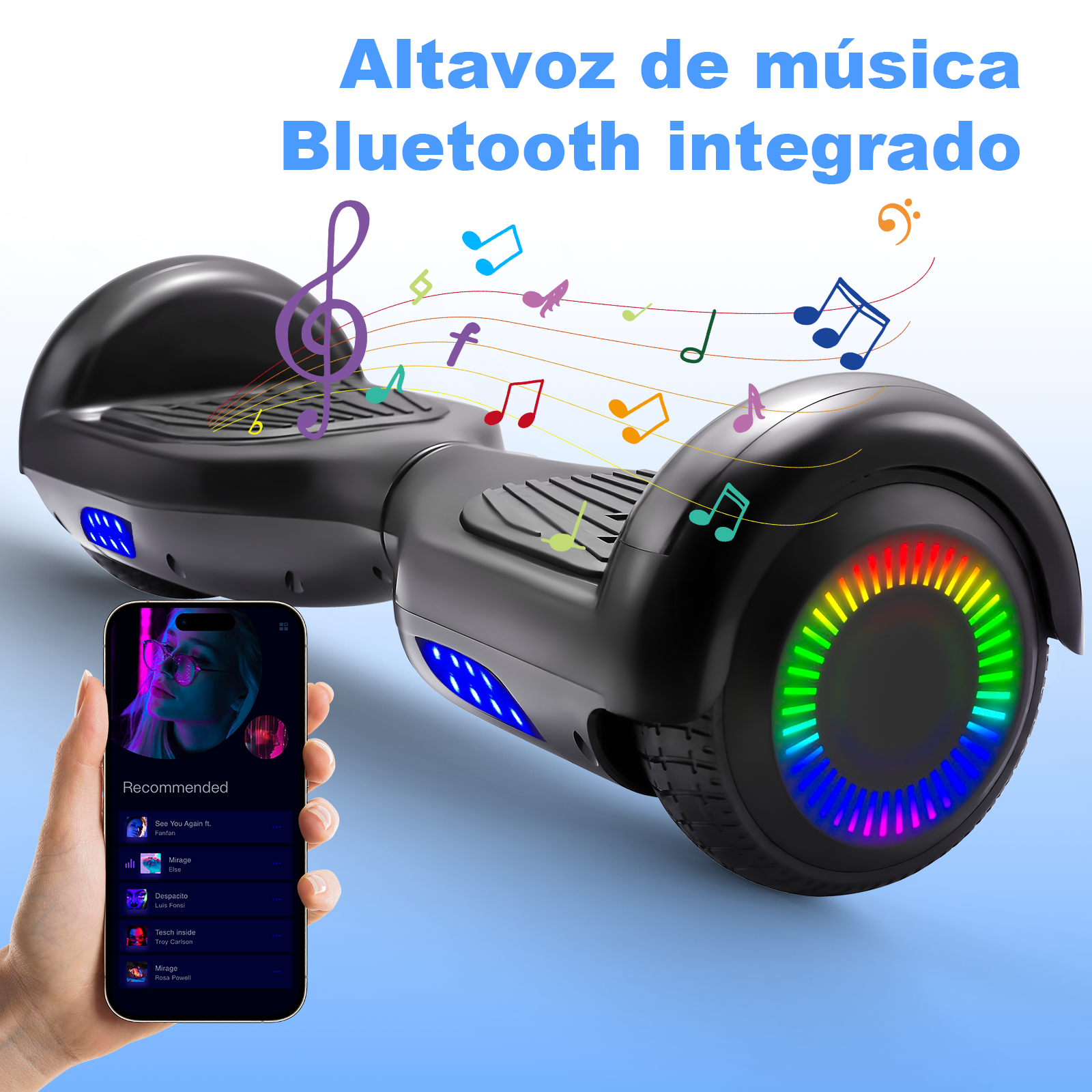 Foto 5 pulgar | Hoverboard Eléctrico Infantil Z1 Max Negro