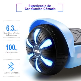 Foto 5 | Hoverboard Eléctrico Infantil Honey Whale K1 Azul