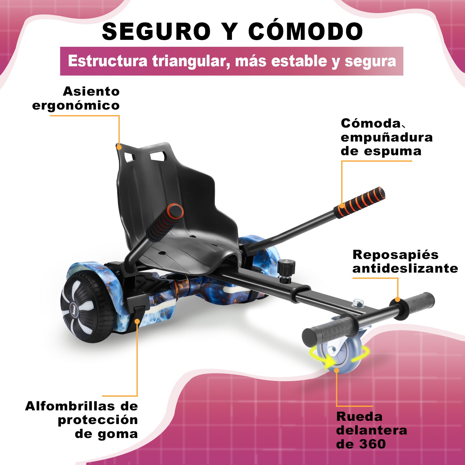 Foto 4 pulgar | Hoverboard Eléctrico Infantil Honey Whale K1-max Violeta