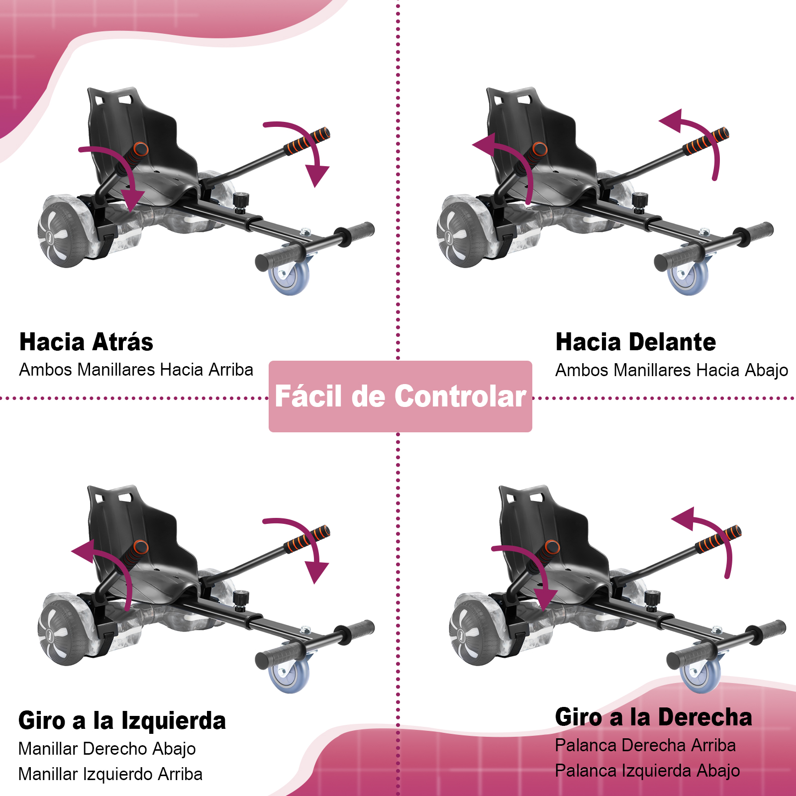 Foto 7 pulgar | Hoverboard Eléctrico Infantil Honey Whale K1-max Violeta