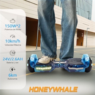 Foto 2 | Hoverboard Eléctrico Infantil Honey Whale K1 Azul Espacial