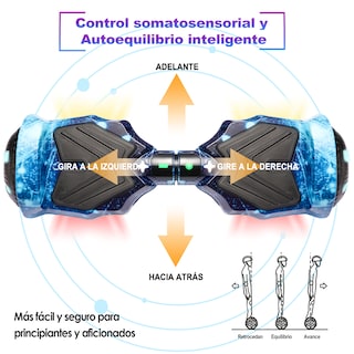 Foto 4 | Hoverboard Eléctrico Infantil Honey Whale K1 Azul Espacial