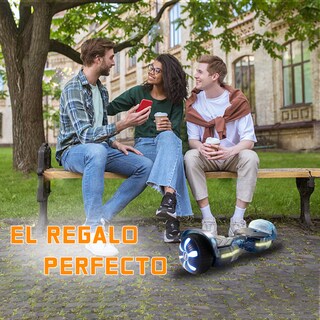 Foto 7 | Hoverboard Eléctrico Infantil Honey Whale K1 Azul Espacial